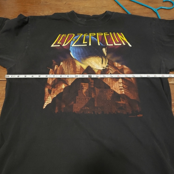 Vintage Led Zepellin Band Shirt XL Double Sided Graphics - Picture 2 of 9